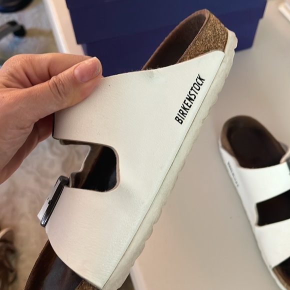 Birkenstock Arizona Sandal- white Size 39 - Picture 3 of 4